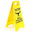 Yellow Safety Signs 'Drone Operations in Porgress"