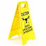 Yellow Safety Signs 'Drone Operations in Porgress"