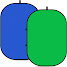 NEEWER Chromakey Backdrops, Double Sided Green Screen adn Blue Screen. 5' x 6.6 / 1.5m x 2m