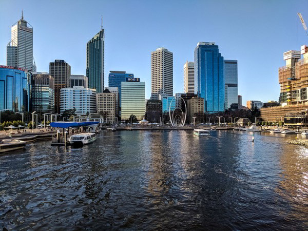 Elizabeth Quay & the Swan River, Perth filming location